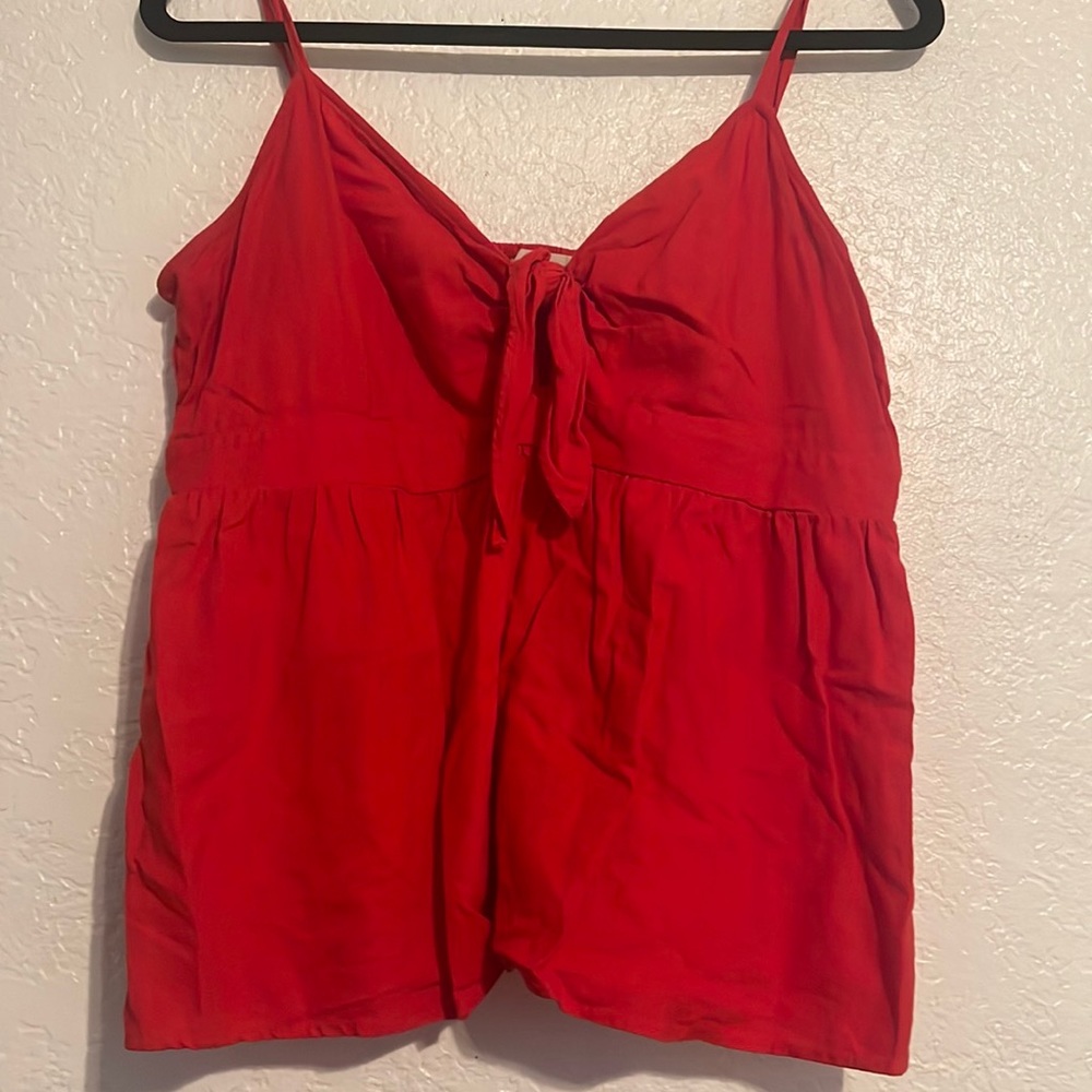 LOFT TIE FRONT TOP